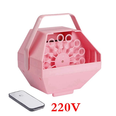 Bubble Machine Remote Control Party Birthday Wedding Bubbles AC 110-220V Bubble Blower Outdoor Toy for Kids