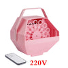Bubble Machine Remote Control Party Birthday Wedding Bubbles AC 110-220V Bubble Blower Outdoor Toy for Kids